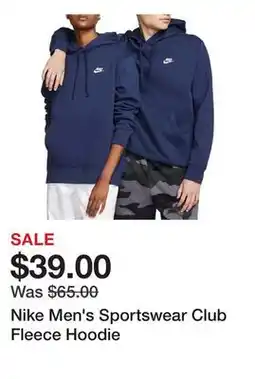 Dick's Sporting Goods Nike Men's Sportswear Club Fleece Hoodie offer