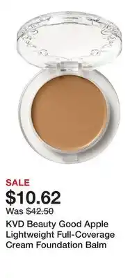 Kohl's KVD Beauty Good Apple Lightweight Full-Coverage Cream Foundation Balm offer