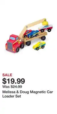 Kohl's Melissa & Doug Magnetic Car Loader Set offer
