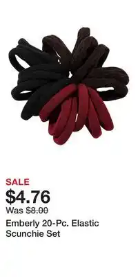 Kohl's Emberly 20-Pc. Elastic Scunchie Set offer