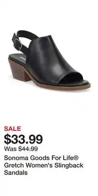 Kohl's Sonoma Goods For Life Gretch Women's Slingback Sandals offer