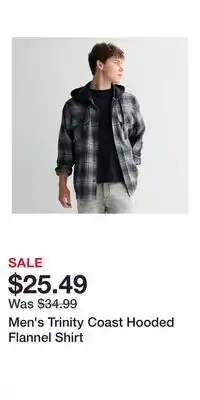 Kohl's Men's Trinity Coast Hooded Flannel Shirt offer