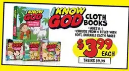 Ollie's I KNOW GOD CLOTH BOOKS offer