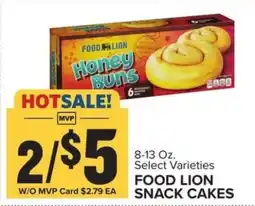 Food Lion FOOD LION SNACK CAKES offer