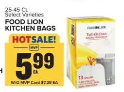 Food Lion FOOD LION KITCHEN BAGS offer