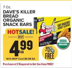 Food Lion Dave's Killer Bread Organic Snack Bars offer