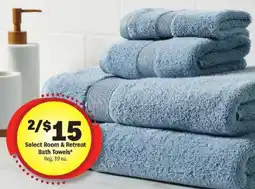 Meijer Select room & retreat bath towels offer