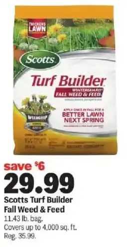 Meijer Scotts Turf Builder Fall Weed & Feed offer
