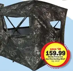 Meijer Muddy Prevue Evo See-Thru Hunting Blind offer