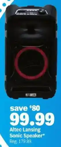 Meijer Altec Lansing Sonic Speaker offer