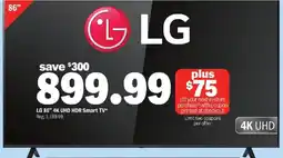 Meijer LG 86" 4K UHD HDR Smart TV offer