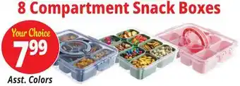 Ocean State Job Lot 8 Compartment Snack Boxes offer