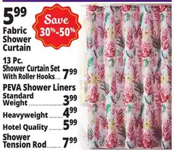 Ocean State Job Lot Fabric Shower Curtain offer