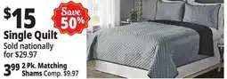 Ocean State Job Lot Single Quilt offer