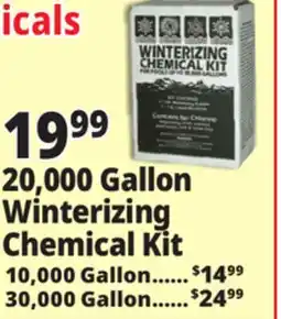 Ocean State Job Lot 20,000 Gallon Winterizing Chemical Kit offer