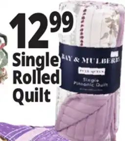Ocean State Job Lot Single Rolled Quilt offer