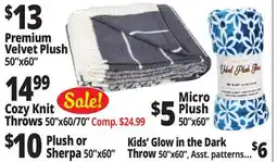 Ocean State Job Lot Throw Blankets offer