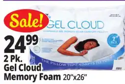 Ocean State Job Lot Gel Cloud Memory Foam offer