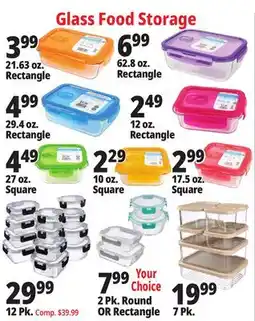 Ocean State Job Lot Glass Food Storage offer