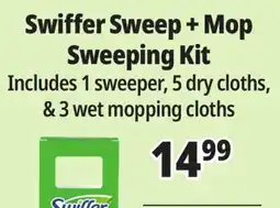 Ocean State Job Lot Sweeper 2-in-1 Dry & Wet Multi-Surface Floor Cleaner Starter Kit 11-piece offer