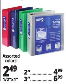 Ocean State Job Lot 3-Ring View Binders offer