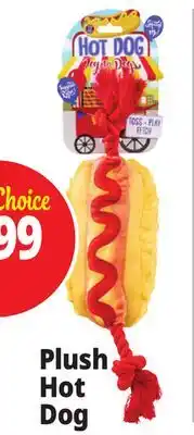 Ocean State Job Lot Plush Hot Dog offer