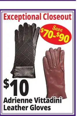 Ocean State Job Lot Adrienne Vittadini Leather Gloves offer