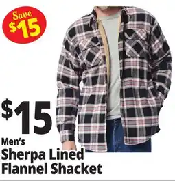 Ocean State Job Lot Sherpa Lined Flannel Shacket offer