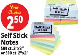 Ocean State Job Lot Self Stick Notes offer