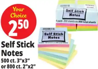 Ocean State Job Lot Self Stick Notes offer