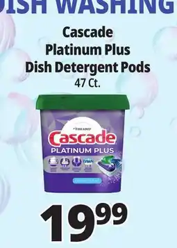 Ocean State Job Lot Cascade Platinum Plus Dish Detergent Pods offer