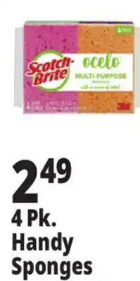 Ocean State Job Lot Ocelo Multi-Purpose 3M Sponges 4 Count offer