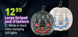 Ocean State Job Lot Large Striped Jack O'lantern offer