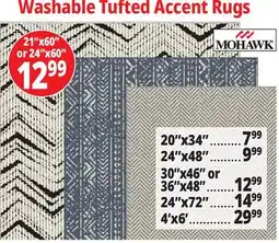 Ocean State Job Lot Washable Tufted Accent Rugs offer