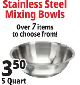 Ocean State Job Lot Stainless Steel Mixing Bowls offer