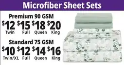Ocean State Job Lot Microfiber Sheet Sets offer