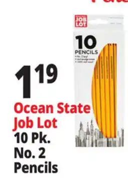 Ocean State Job Lot Ocean State Job Lot No.2 Pencils 10-Count offer