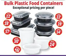 Ocean State Job Lot Bulk Plastic Food Containers offer