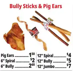 Ocean State Job Lot Bully Sticks & Pig Ears offer