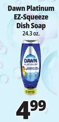 Ocean State Job Lot Platinum EZ-Squeeze Dish Soap offer