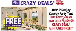 Ocean State Job Lot 30'x12' Sunjoy Canopy Party Tent offer