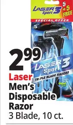 Ocean State Job Lot Men's Disposable Razor offer