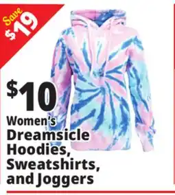 Ocean State Job Lot Women's Dreamsicle Hoodies, Sweatshirts, and Joggers offer
