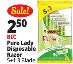 Ocean State Job Lot Pure Lady Disposable Razor offer