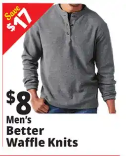 Ocean State Job Lot Men's Better Waffle Knits offer