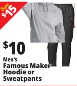 Ocean State Job Lot Famous Maker Hoodie or Sweatpants offer