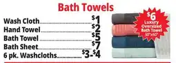 Ocean State Job Lot Bath Towels offer