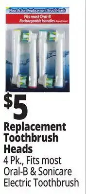 Ocean State Job Lot Replacement Toothbrush Heads offer