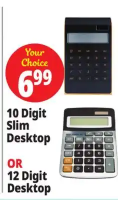 Ocean State Job Lot 10 Digit Slim Desktop or 12 Digit Desktop offer
