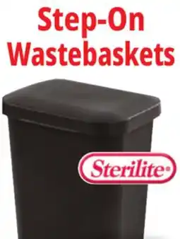 Ocean State Job Lot Sterilite Step-On Wastebaskets offer